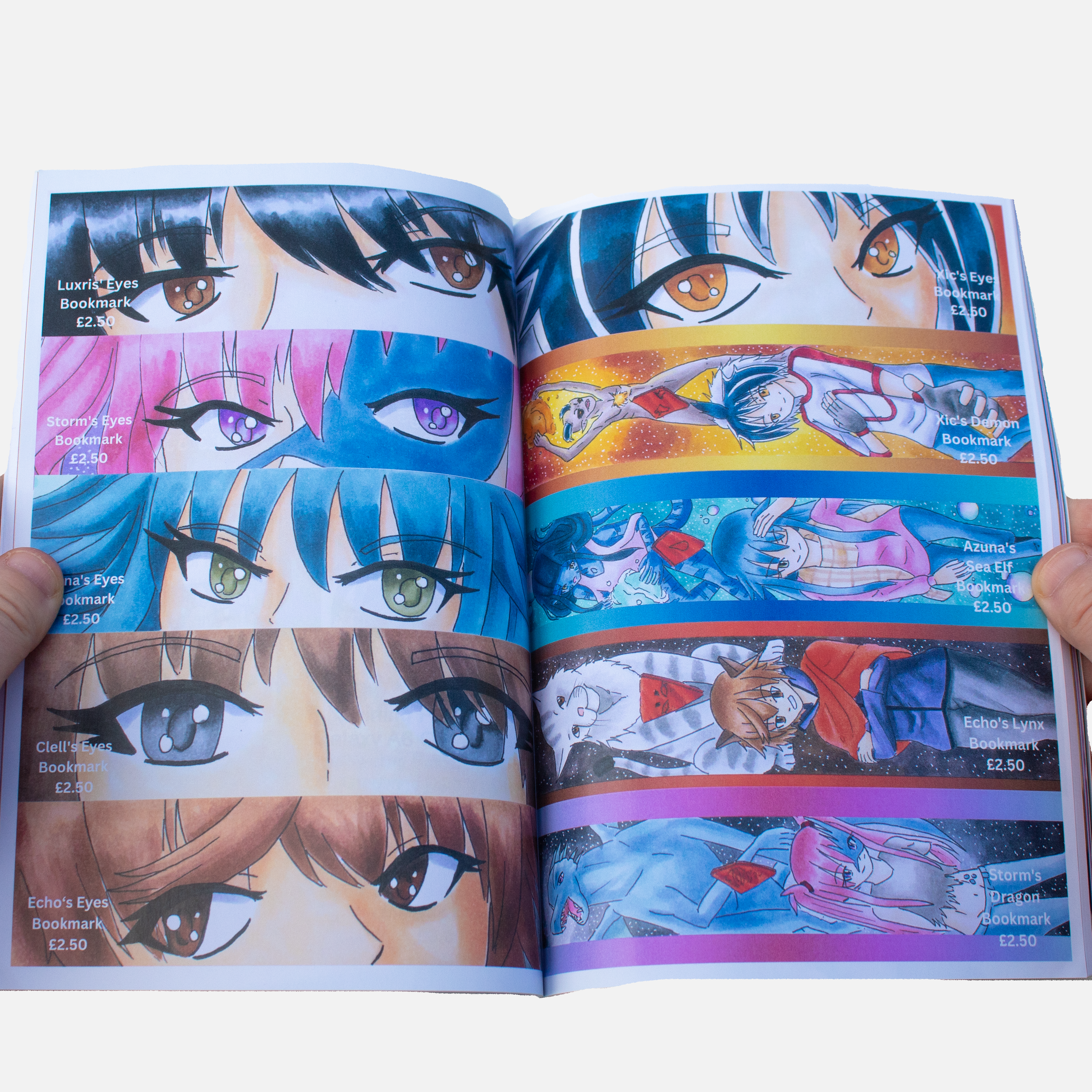 FREE A5 Brochure Manga Products Bookmarks