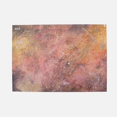 Yellow & Red Galaxy Watercolour Poster - Poster - Molly Manga Designs