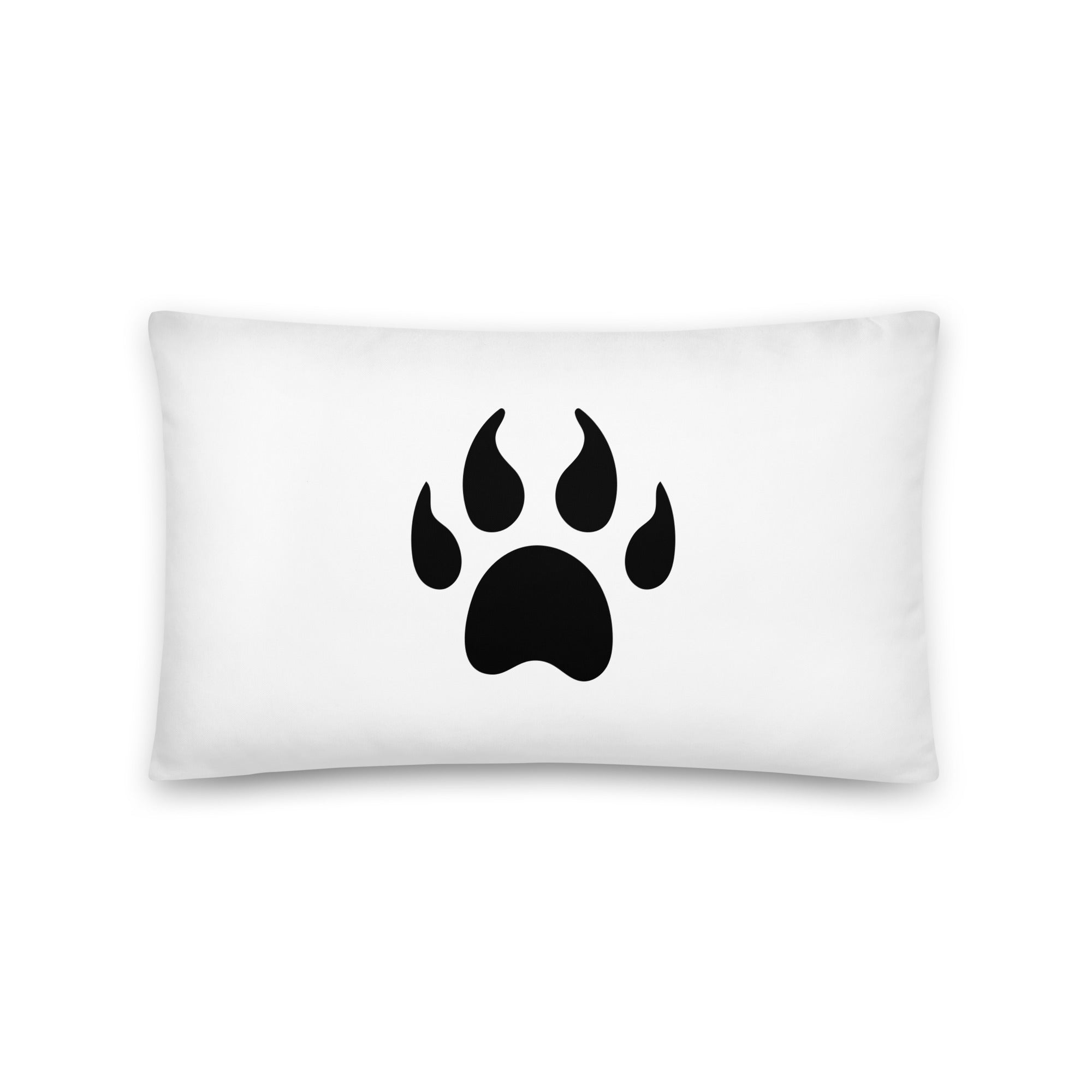 Wolf Cushion | Wolf Head Cushion | Paw Print Cushion | Black And White Cushion | Cushion For Sofa Home Decor | Kids Room Decor | Wolf Lover Gift