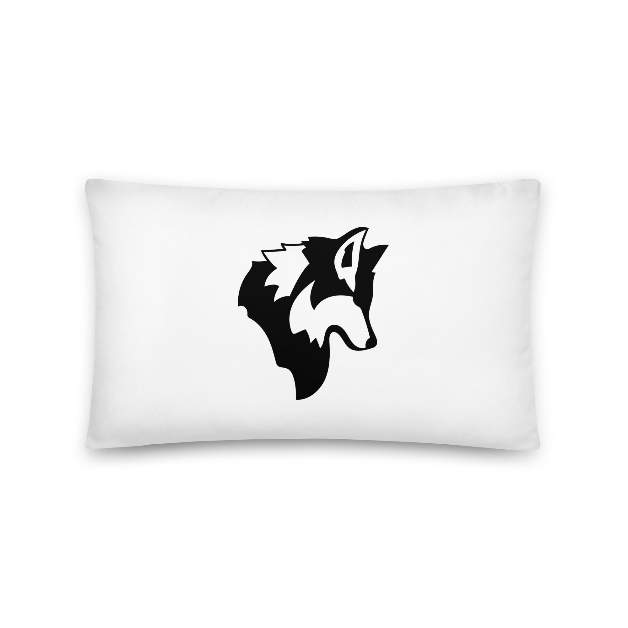 Wolf Cushion | Wolf Head Cushion | Paw Print Cushion | Black And White Cushion | Cushion For Sofa Home Decor | Kids Room Decor | Wolf Lover Gift