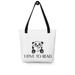 Pande I love to read tote bag- bag- Molly Manga Designs