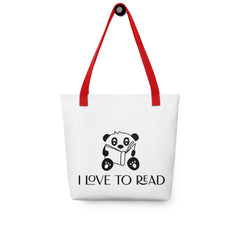 Pande I love to read tote bag- bag- Molly Manga Designs