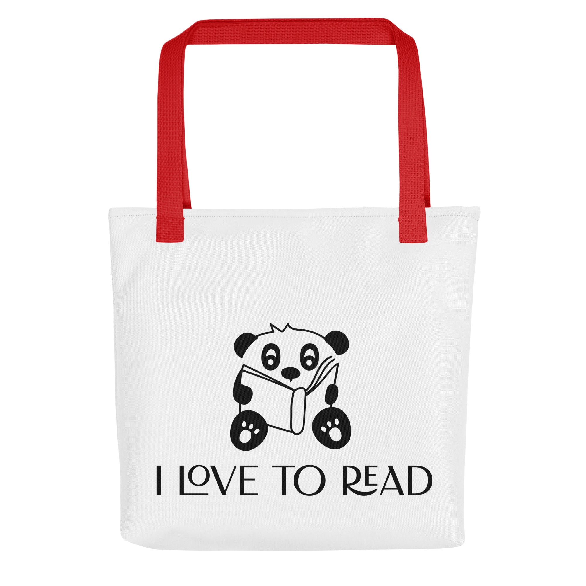 Pande I love to read tote bag- bag- Molly Manga Designs