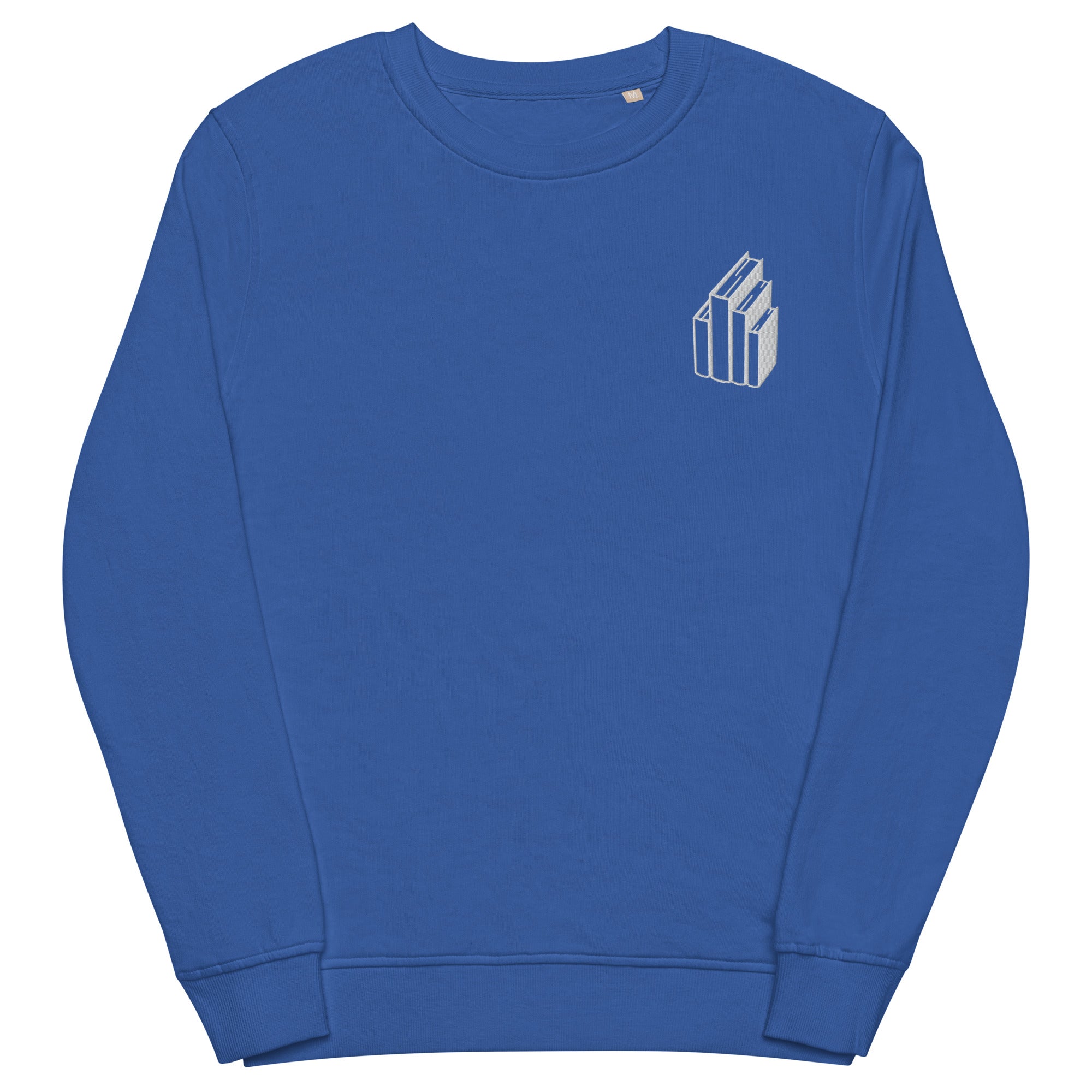 Take Me To A Bookstore Unisex Organic Sweatshirt | Unisex | Royal blue - Sweatshirt - Molly Manga Designs