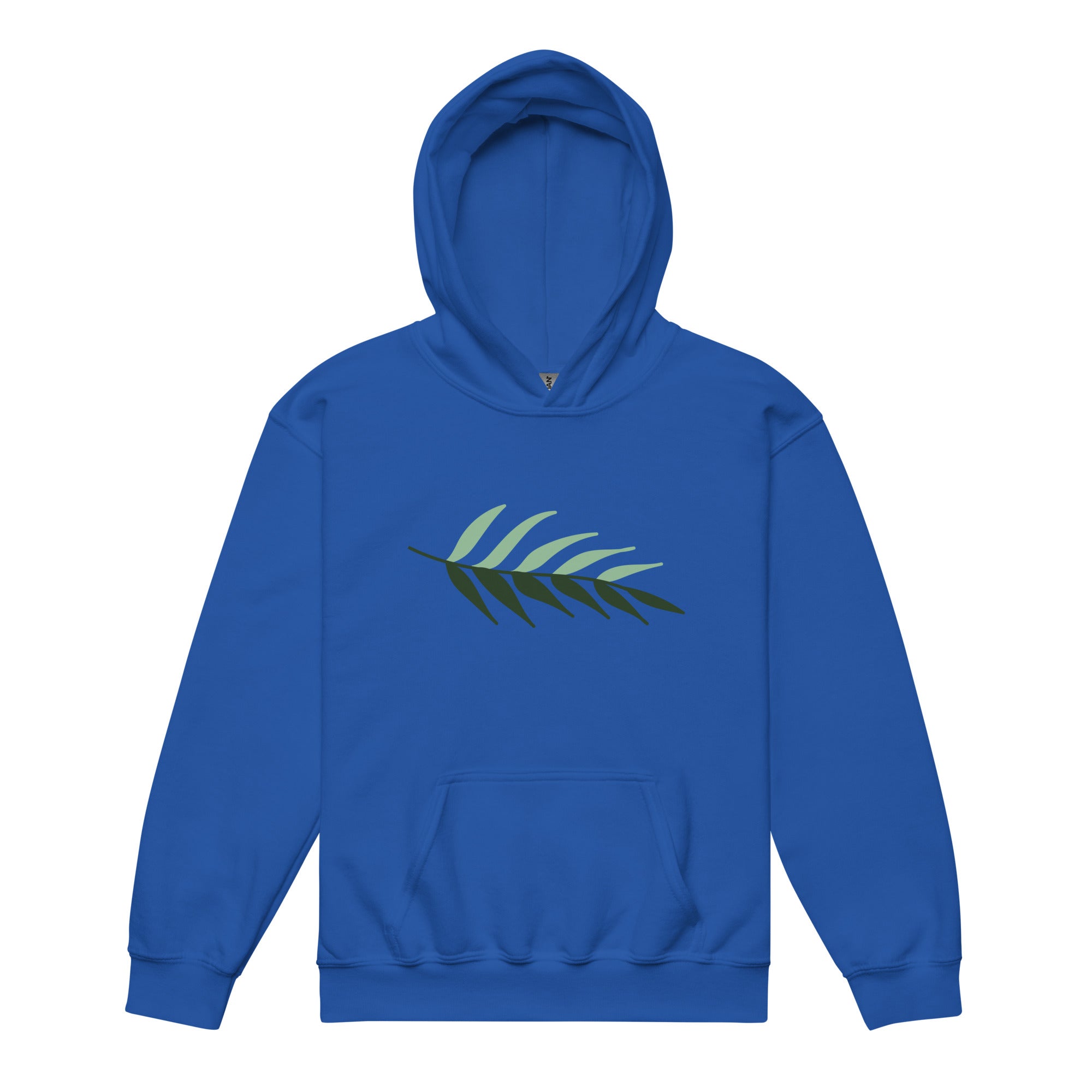 Kids-heavy-blend-hoodie-leaf | Unisex | Blue - Hoodie - Molly Manga Designs