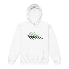 Kids-heavy-blend-hoodie-leaf | Unisex | White - Hoodie - Molly Manga Designs