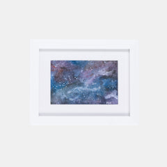 Deep Space Watercolour Galaxy Medium Framed Print - Framed print - Molly Manga Designs