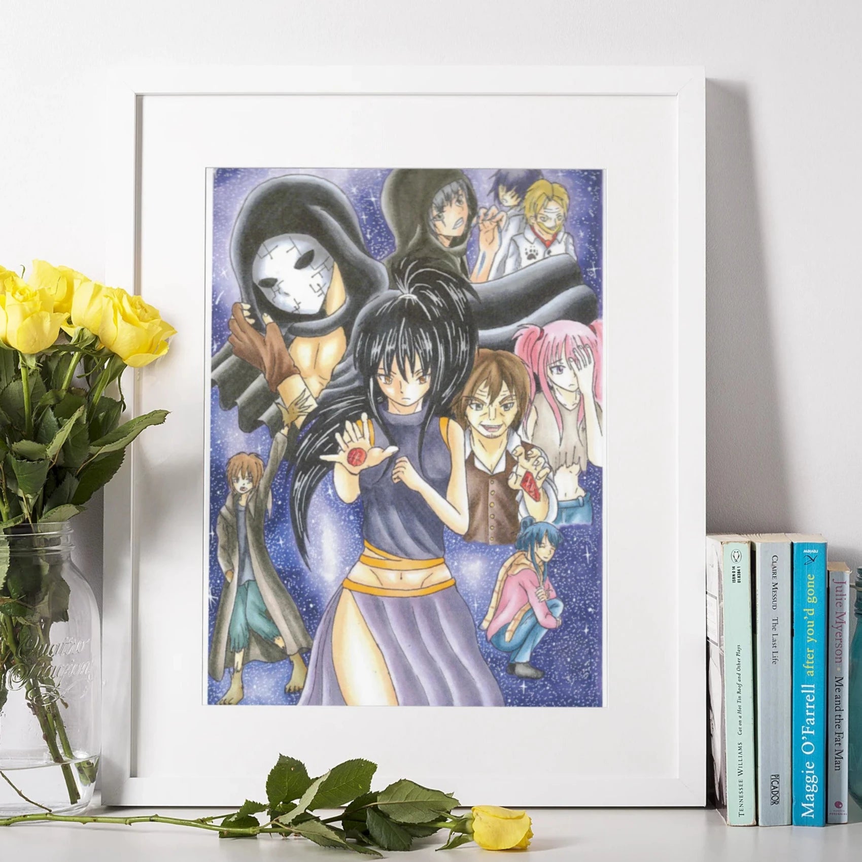 Destiny Heart Bookcover Large Framed Print - Framed print - Molly Manga Designs