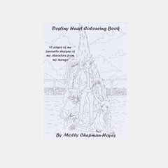Destiny Heart Manga Colouring Book: Explore Creative Adventures for Stress Relief and Fun Front Cover