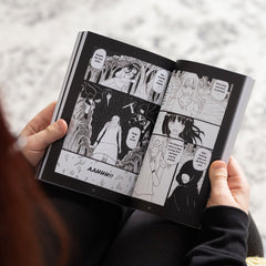 Destiny Heart Manga Vol.1 Paperback  | Girl Holding Destiny Heart Vol.1 Open On Page 50-51
