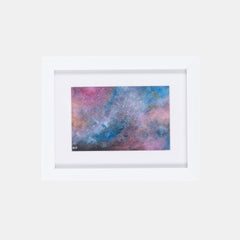 Space Clouds Watercolour Galaxy Medium Framed Print - Framed print - Molly Manga Designs