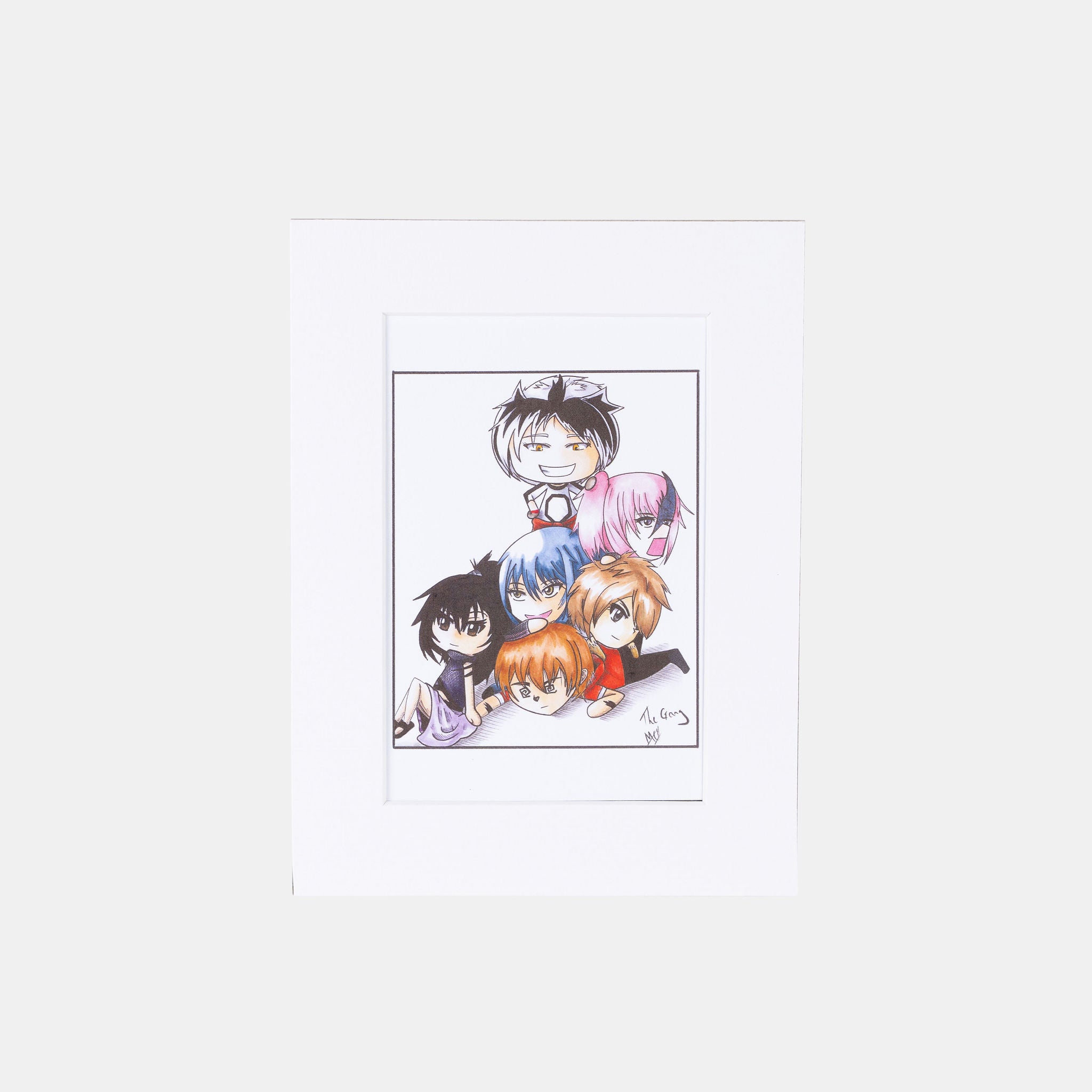 The Gang Medium Framed Print - Framed print - Molly Manga Designs